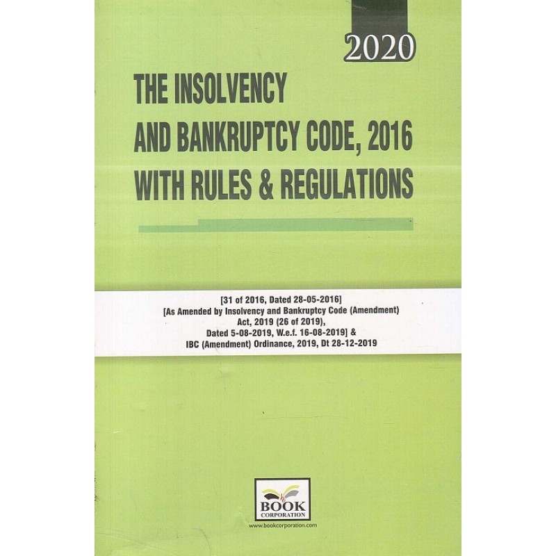 Book Corporation's The Insolvency and Bankruptcy Code, 2016 with Rules ...