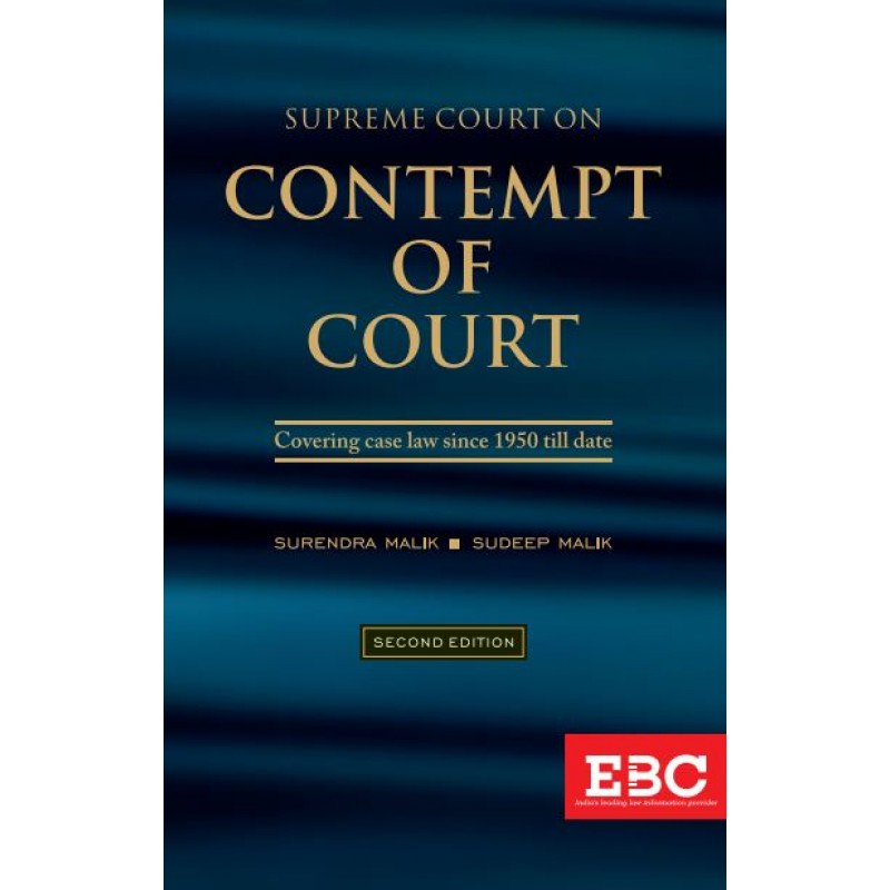 Ebc S Supreme Court On Contempt Of Court Hb By Surendra Malik Sudeep Malik