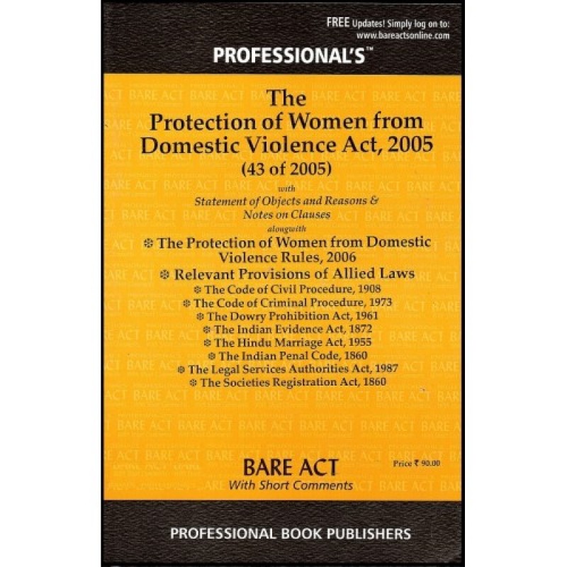 Professional's Bare Act of Protection of Women from Domestic Violence ...