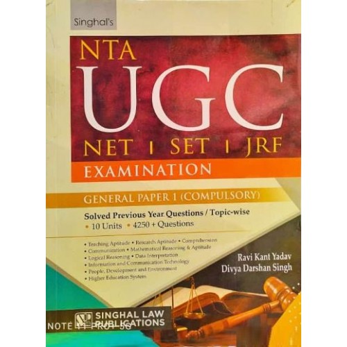Singhal's NTA UGC NET | SET | JRF Examination General Paper 1 ...