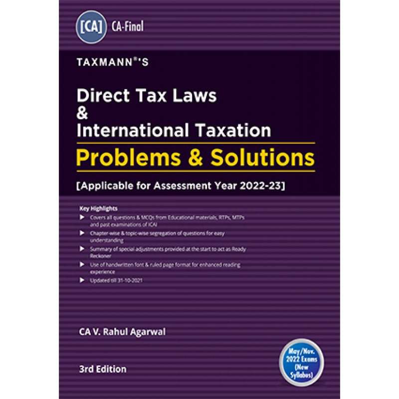 Taxmann's Direct Tax Laws and International Taxation Problems ...
