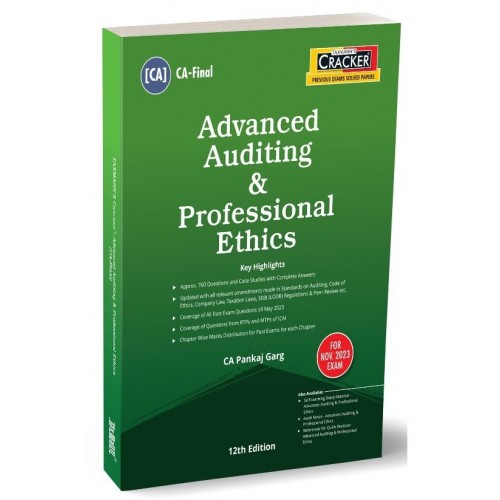 Taxmann's Advanced Auditing & Professional Ethics Cracker for CA Final ...
