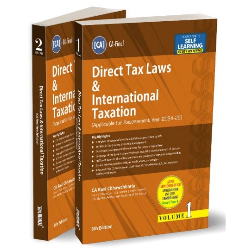 Taxmann's Direct Tax Laws & International Taxation for CA Final May ...