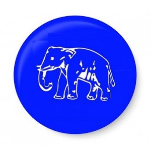 Bahujan Samaj Party Stickers for Car, Bike & Office etc [BSP Small - 2.5" Pack of 3] 