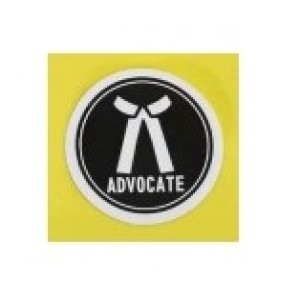 Advocates Stickers for Car, Bike, Office etc [Set of 3 Stickers - 2.5"]