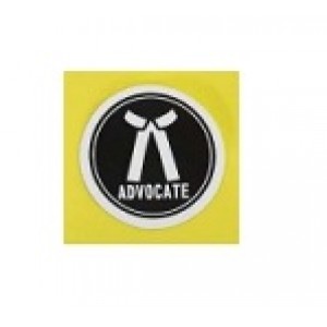 Advocates Stickers for Car, Bike, Office etc [Set of 3 Small Stickers - 1.5"]	