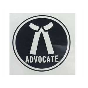 Advocates Stickers for Car, Bike, Office etc [Set of 3 Stickers - 5"]
