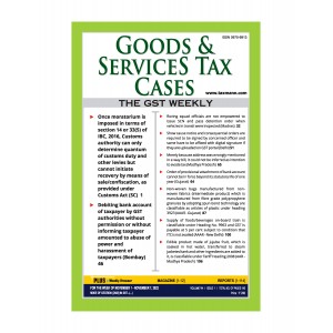 Taxmann's Good & Services Tax (GST) Cases - A Weekly Periodical Journal (Annual Subscription) 2023 | GST Weekly